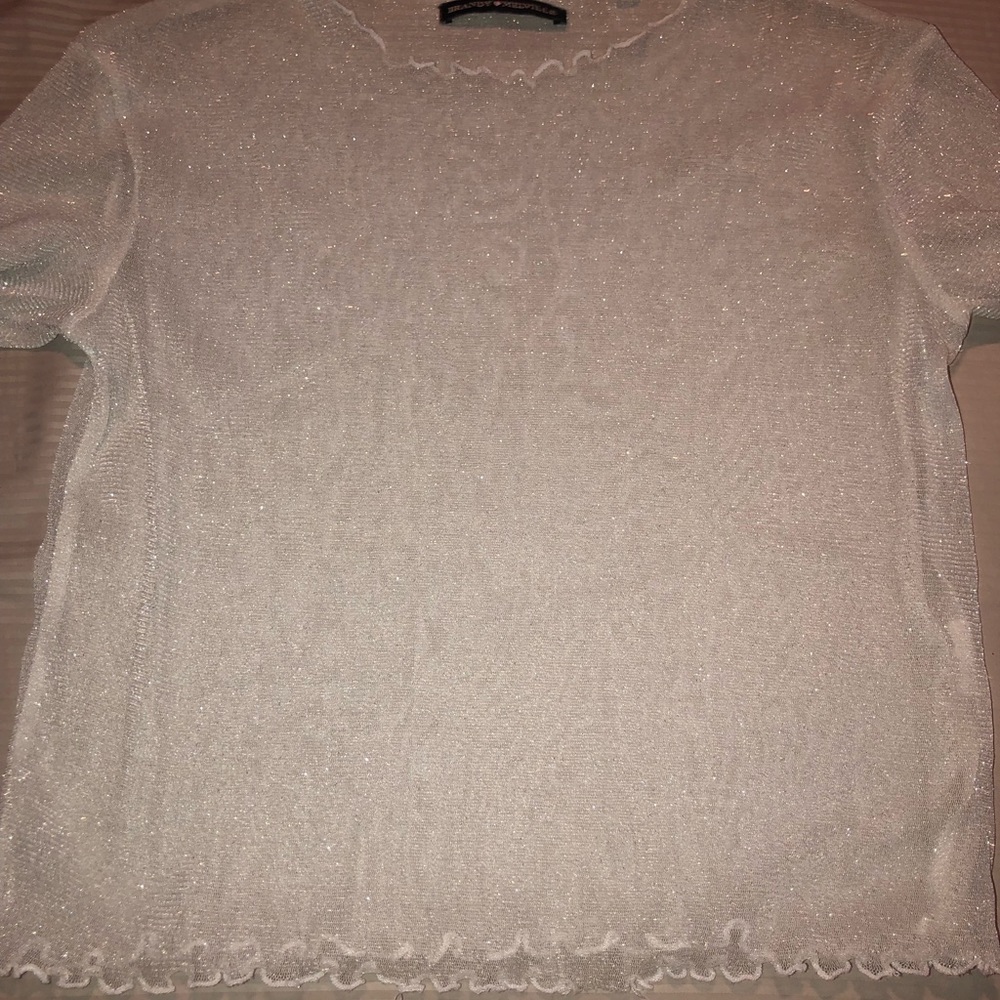 Silver Mesh top